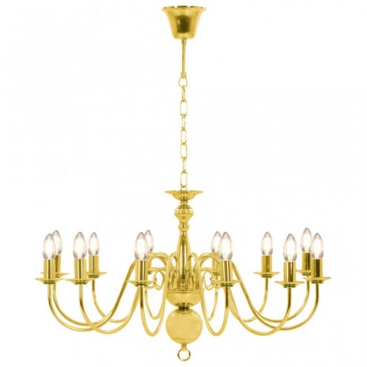 VidaXL Lustre Suspension 12xE14 Doré