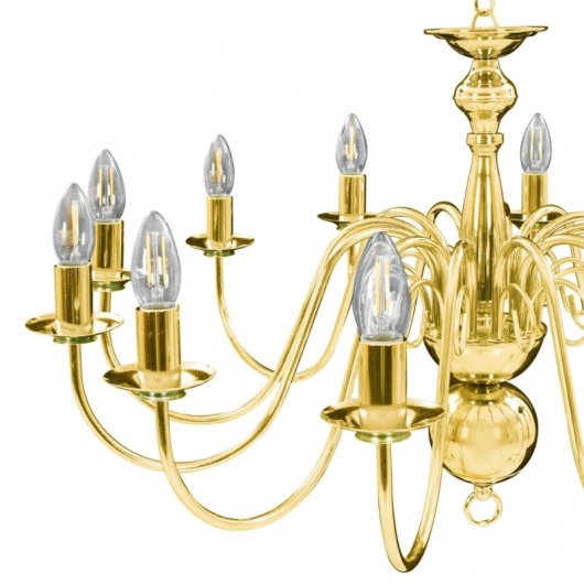 VidaXL Lustre Suspension 12xE14 Doré