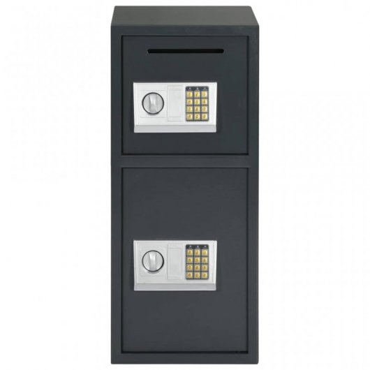 VidaXL Caja Fuerte Digital 35x31x80cm Gris Oscuro