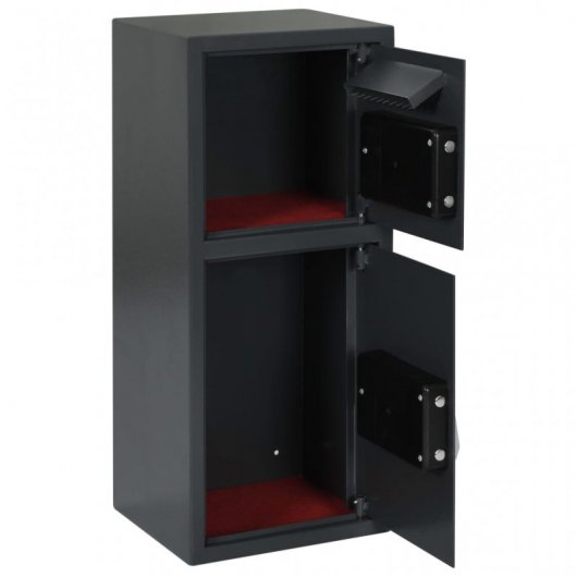VidaXL Caja Fuerte Digital 35x31x80cm Gris Oscuro