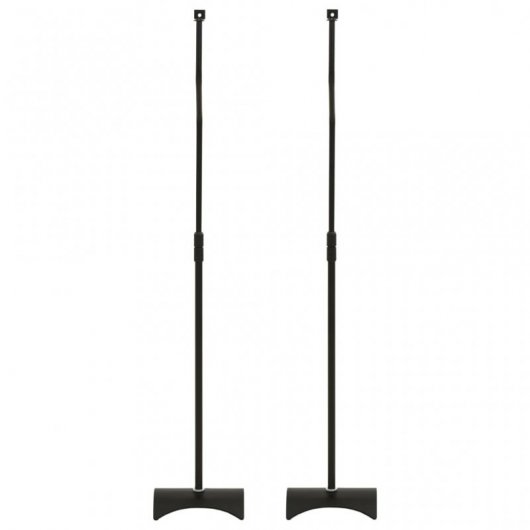 VidaXL Set de 2 Soportes Universales para Altavoz Negro