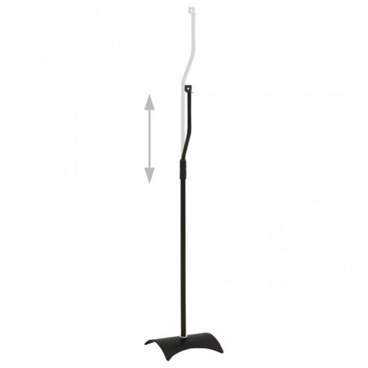 VidaXL Set de 2 Soportes Universales para Altavoz Negro