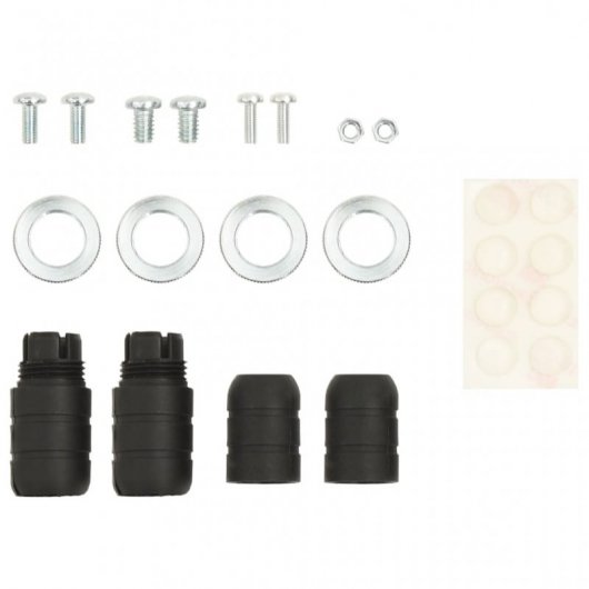 VidaXL Set de 2 Soportes Universales para Altavoz Negro