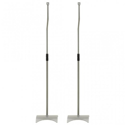VidaXL Set de 2 Soportes Universales para Altavoz Plateado