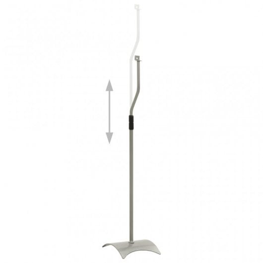 VidaXL Set de 2 Soportes Universales para Altavoz Plateado