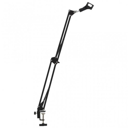 VidaXL Soporte de Mesa para Micrófono Negro