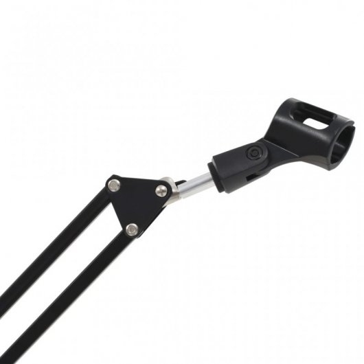 VidaXL Soporte de Mesa para Micrófono Negro