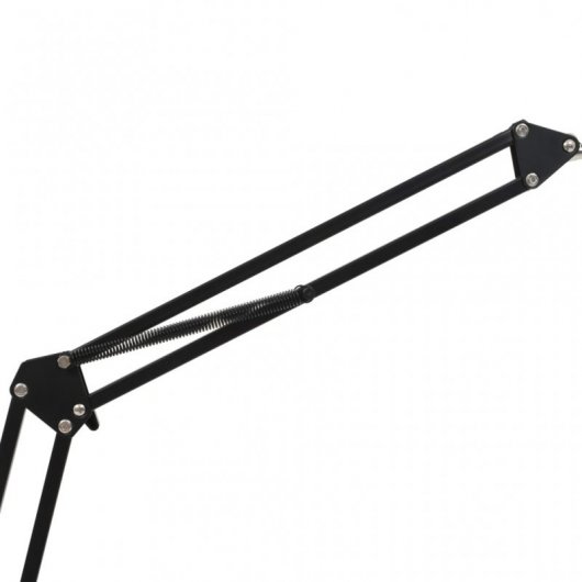 VidaXL Soporte de Mesa para Micrófono Negro