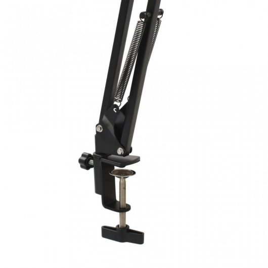 VidaXL Soporte de Mesa para Micrófono Negro