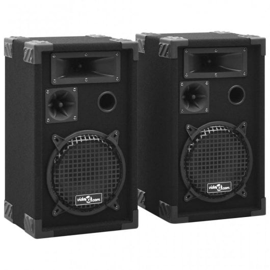 vidaXL Haut-parleurs passifs professionnels 800 W Noir