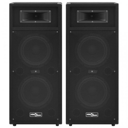 VidaXL Altavoces Pasivos Profesionales 1000W Negros