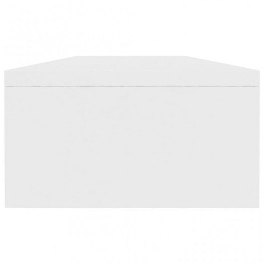 vidaXL Soporte para pantalla madera contrachapada blanco 100x24x13 cm
