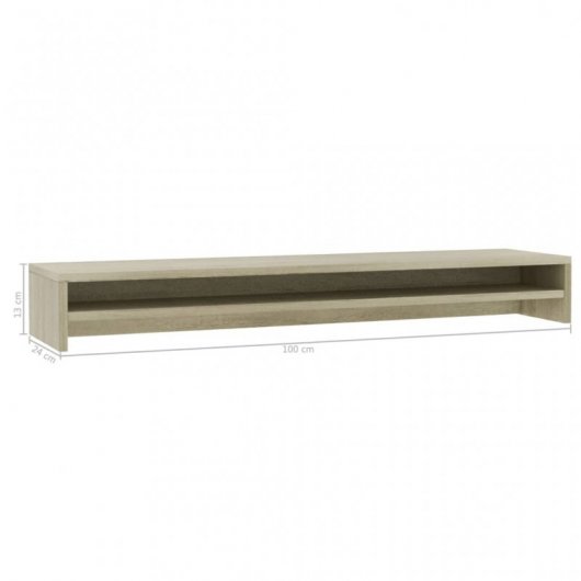 VidaXL Soporte de Sobremesa  para Monitores Roble Sonoma