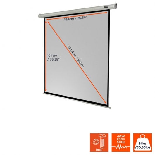 Celexon Electric Economy Pantalla de Proyección Eléctrica 200x200cm