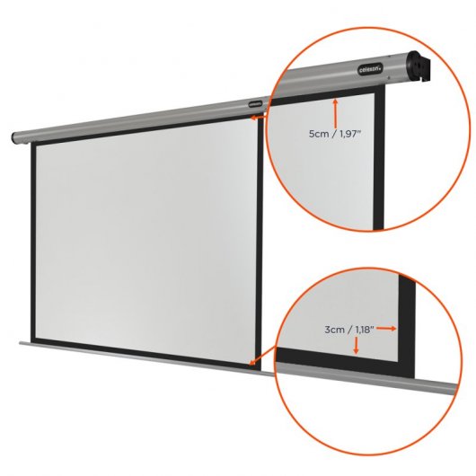Celexon Home Cinema Pantalla de Proyección Eléctrica 220x165cm