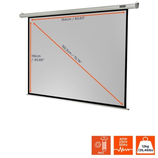 Celexon Electric Economy Pantalla de Proyección Eléctrica 160x120cm