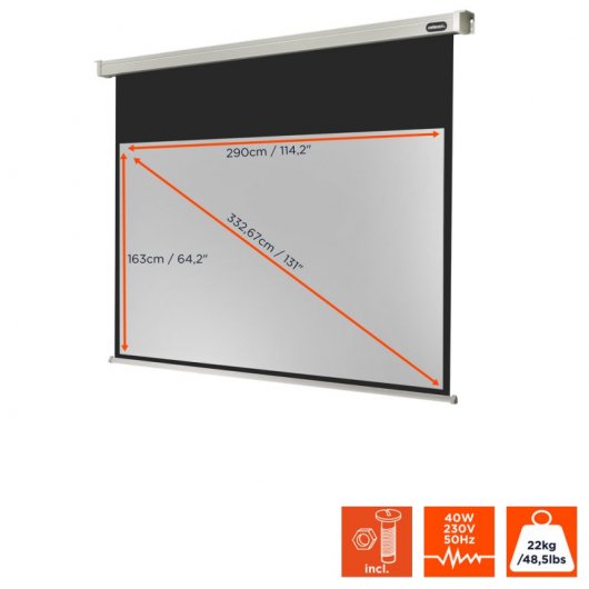 Celexon Electric Professional Pantalla de Proyección Eléctrica 300x169cm