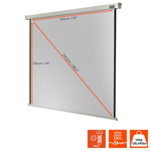 Celexon Electric Professional  Pantalla de Proyección Eléctrica 160x160cm