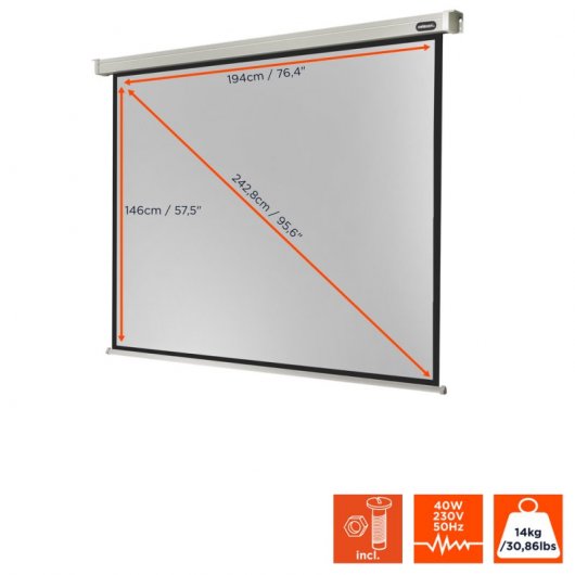 Celexon Electric Professional Pantalla de Proyección Eléctrica 200x150cm