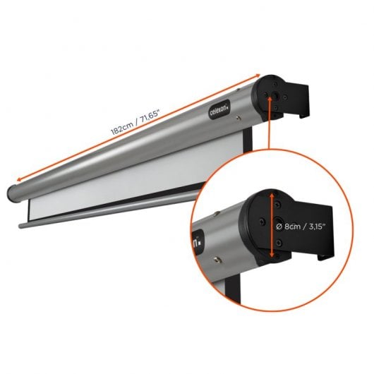 Celexon Home Cinema Pantalla de Proyección Eléctrica 160x90cm