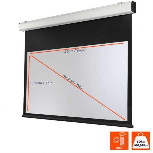 Celexon Motor Expert XL Pantalla de Proyección Eléctrica 350x197cm
