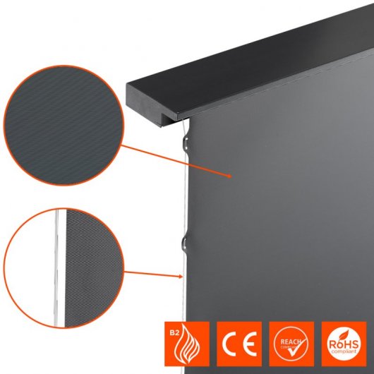 Celexon CLR HomeCinema UST Pantalla de Proyección de Suelo 243x137cm 110" Negra