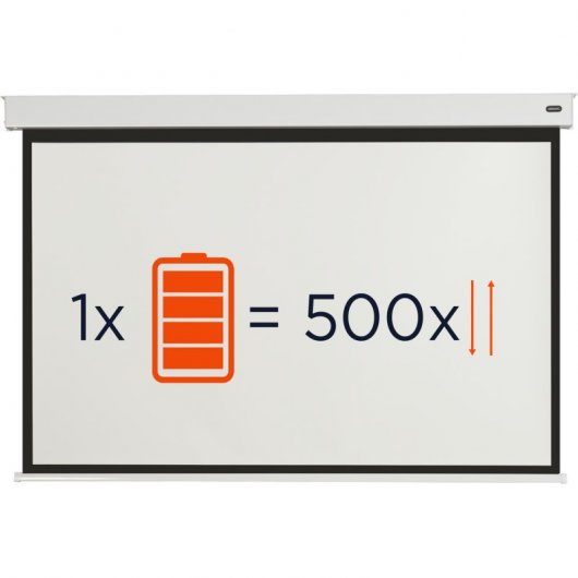 Celexon Motor Professional Plus Pantalla de Proyección con Batería V2.0 160x120cm 16:9