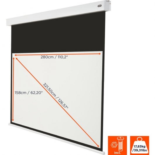 Celexon Motor Professional Plus Pantalla de Proyección con Batería V2.0 280x158cm 16:9