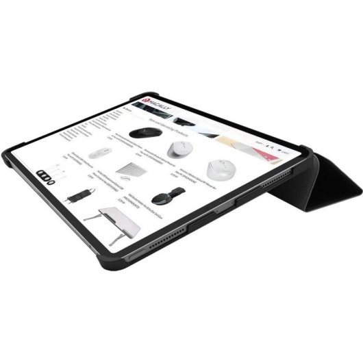 Macally Bastand Funda Libro con Soporte para el IPad 11 Pro 2021 Negra