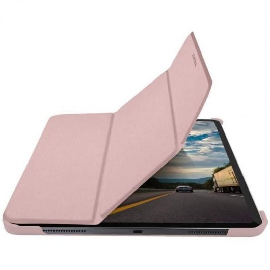 Macally Bstand Book Case avec support pour iPad 11" Pro 2021 Rose