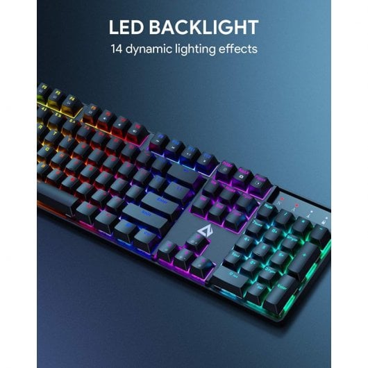 Aukey KM-G16 Teclado Mecánico Gaming Retroiluminado Switch Blue