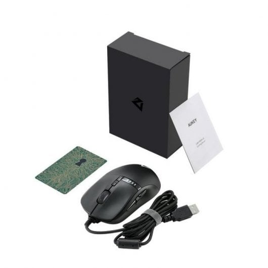Aukey Knight Ratón RGB 10000 DPI Negro