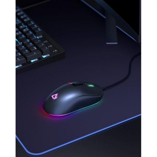 Aukey Knight Ratón RGB 10000 DPI Negro