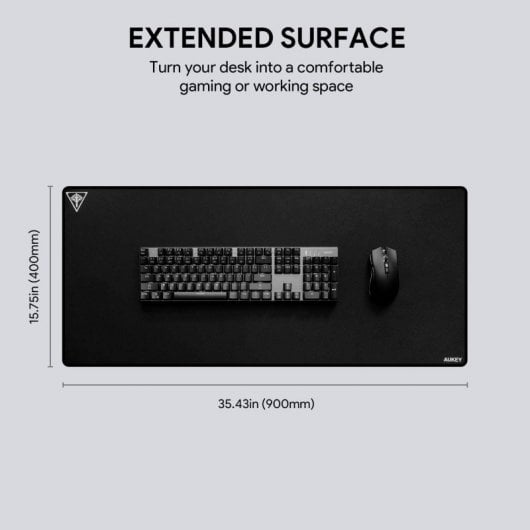 Aukey KM-P3 Alfombrilla Gaming Large XXL 900 Negra