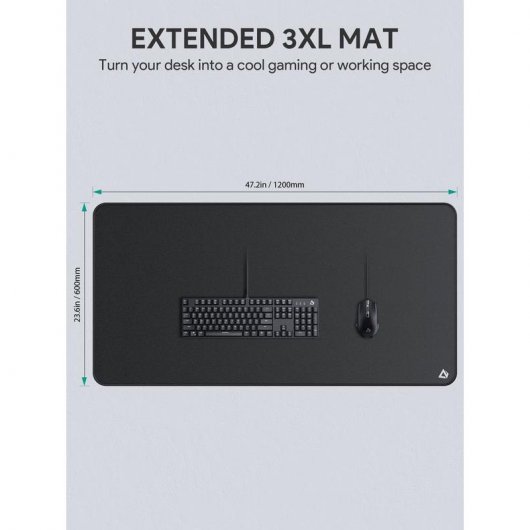 Aukey KM-P4 Alfombrilla Gaming XXXL 1200 Negra