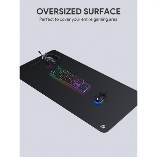 Aukey KM-P4 Alfombrilla Gaming XXXL 1200 Negra