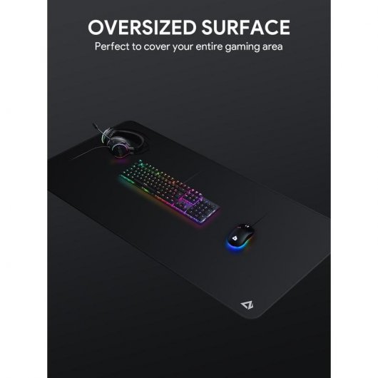 Aukey KM-P4 Alfombrilla Gaming XXXL 1200 Negra
