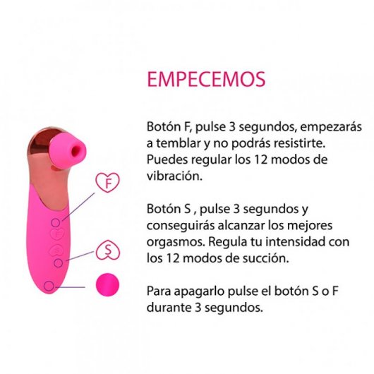 500Cosmetics Coss Vibrador con Succionador de Clítoris