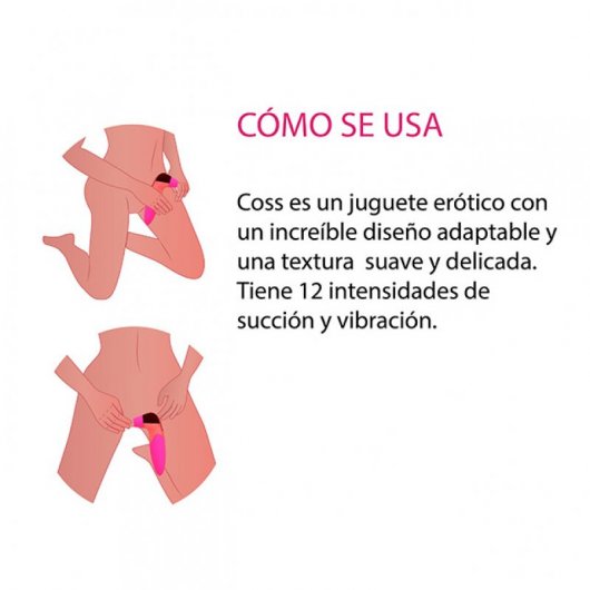 500Cosmetics Coss Vibrador con Succionador de Clítoris