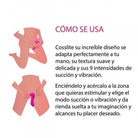500Cosmetics Cosslite Vibrador y Succionador de Clítoris