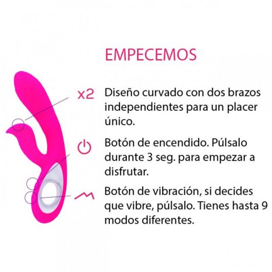 500Cosmetics Vípero Vibrador con Estimulador de Clítoris