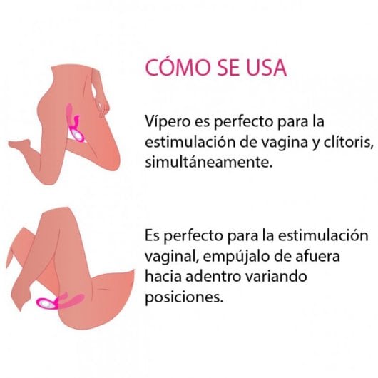 500Cosmetics Vípero Vibrador con Estimulador de Clítoris