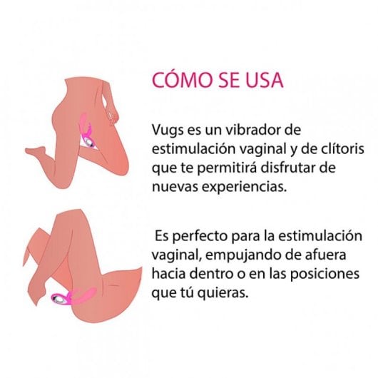 500Cosmetics Vugs Vibrador Vaginal con Estimulación Clítoris