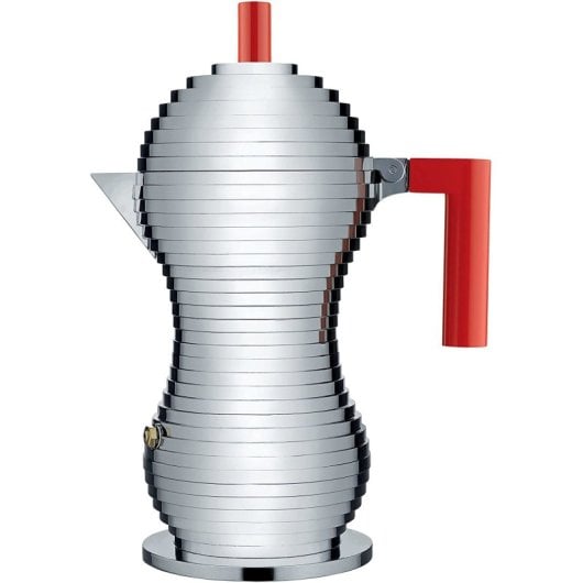 Alessi Pulcina Caffettiera Italiana 6 Tazze Rossa