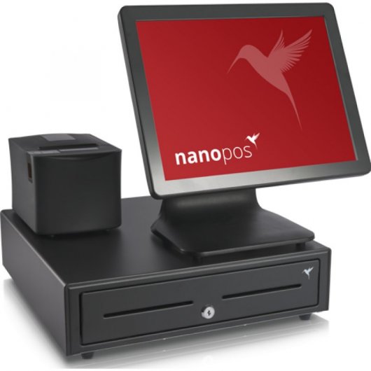 Nanopos 35 Pack TPV Retail Monitor 15" Táctil + Impresora + Cajón + Software + Lector de Códigos de Barras