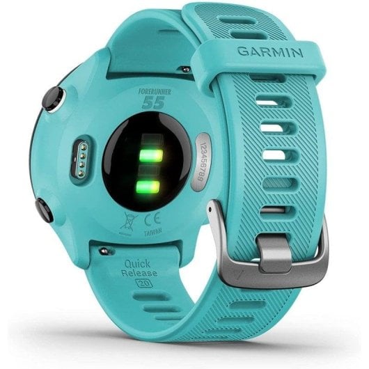 Garmin Forerunner 55 Bluetooth GPS 42mm MIP Turquoise Étanche 5ATM Cardiofréquencemètre