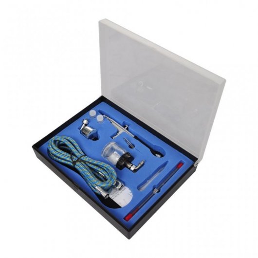 Compresseur aérographe VidaXL 3L 125W + 2 pistolets