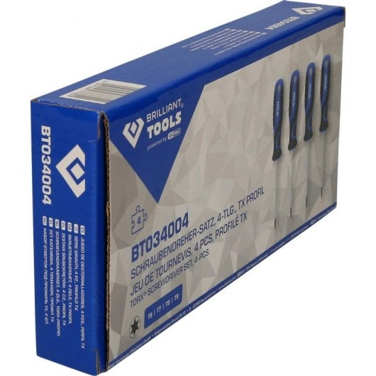 Brilliant Tools Juego de Destornilladores 4 Piezas