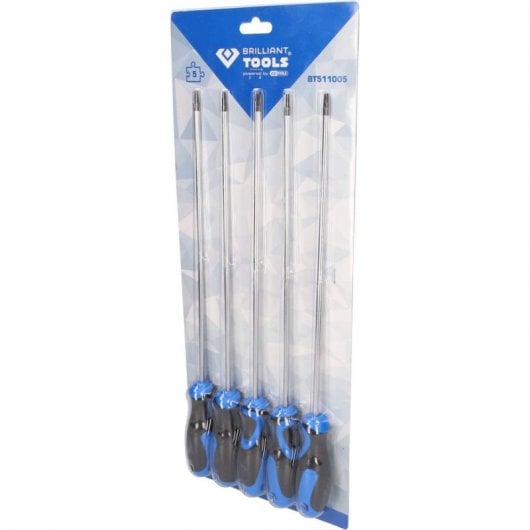 Brilliant Tools Juego de Destornilladores Torx 5 Piezas