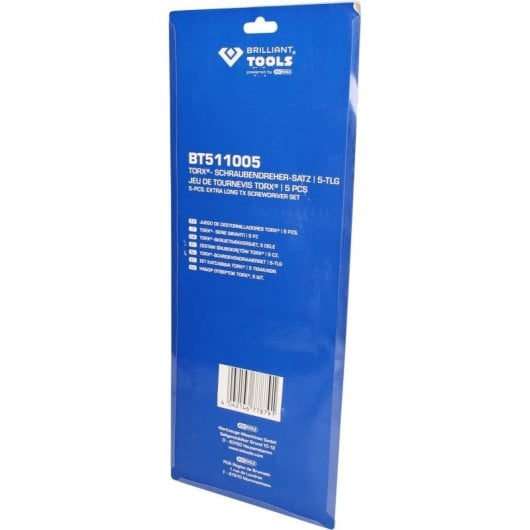 Brilliant Tools Juego de Destornilladores Torx 5 Piezas